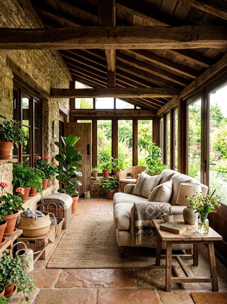 Rustic Small Sunroom Decor - 30 small sunroom ideas