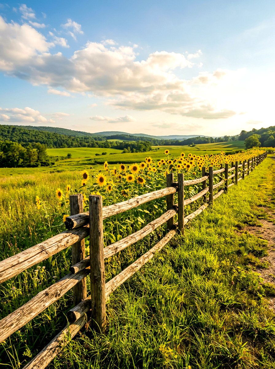Rustic Split Rail - 30 backyard fence ideas