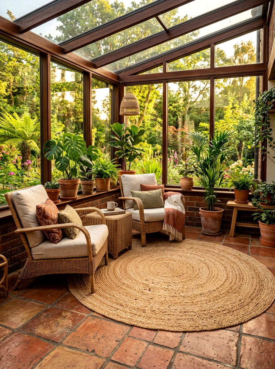 Rustic Sunroom Flooring - 30 jute rug styling ideas