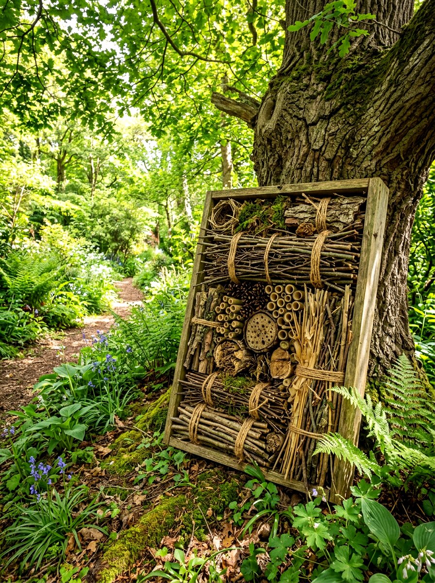 Rustic Twig Bug Hotel - 30 insect hotel ideas