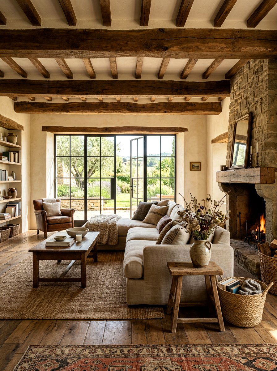 Rustic Villa Living Room - 30 European villa living room ideas
