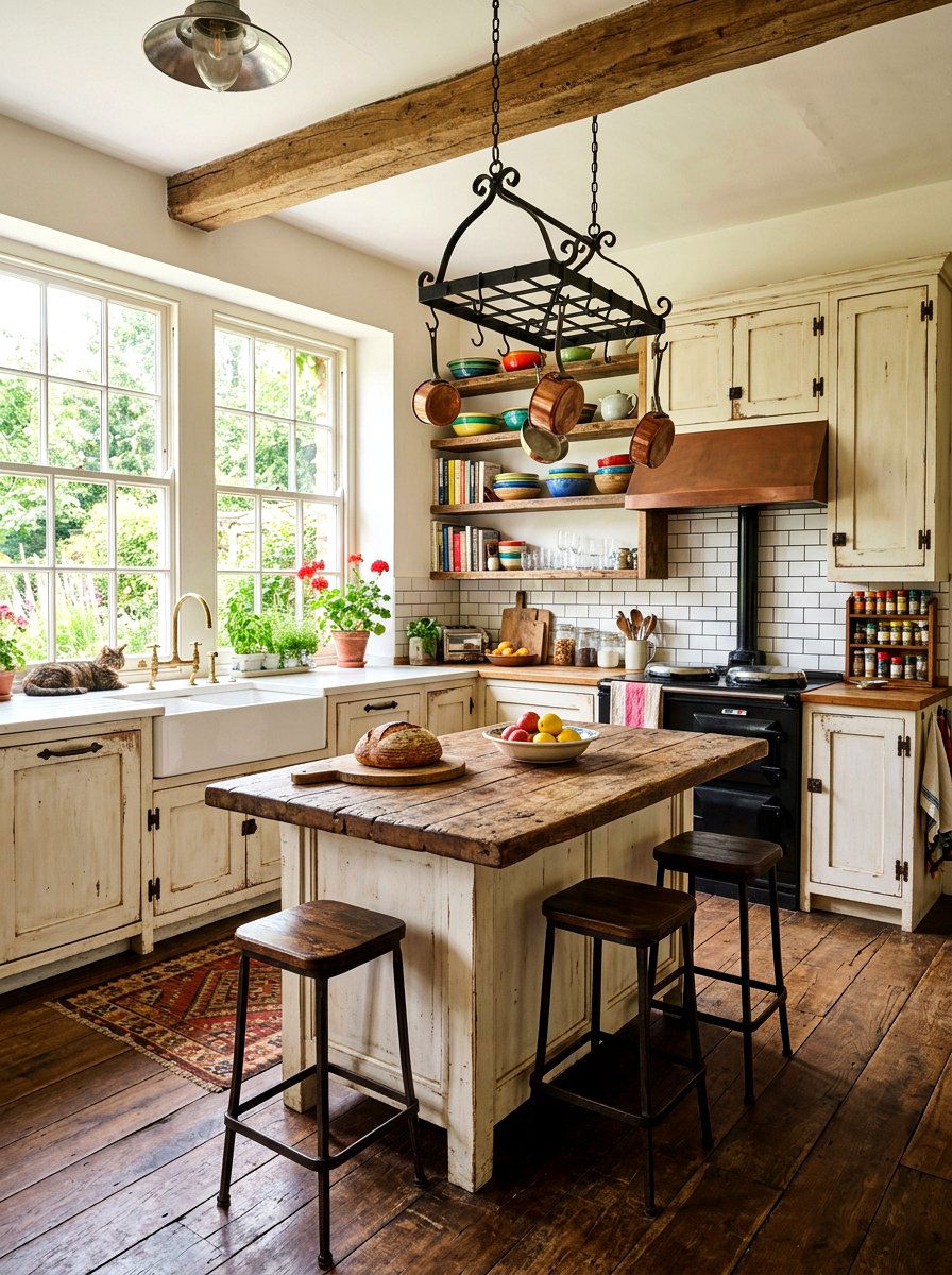 Rustic White Kitchen - 30 white kitchen ideas