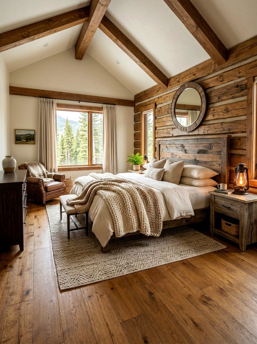 Rustic Wood Bedroom - 30 cozy bedroom ideas