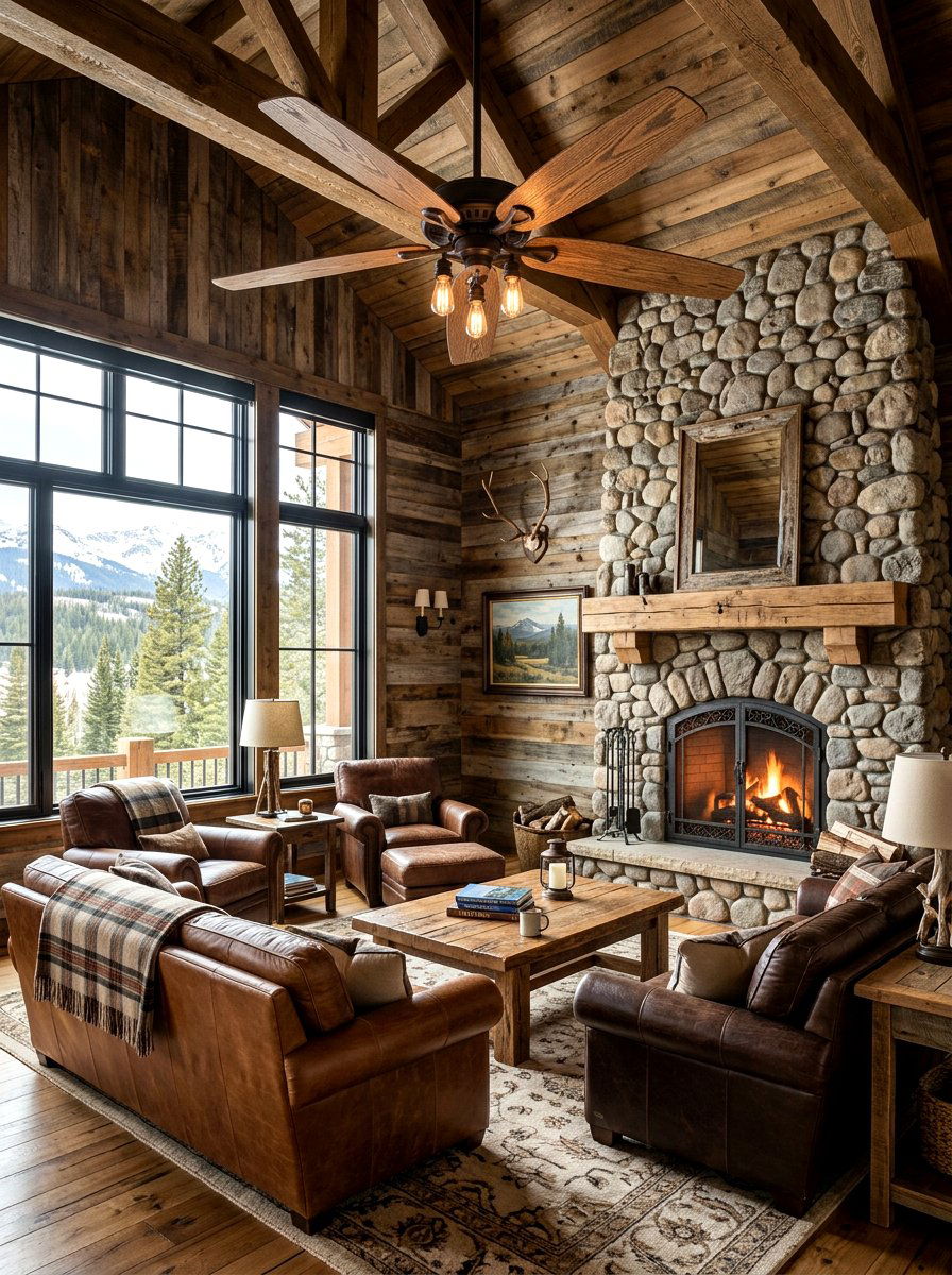 Rustic Wood Ceiling Fan - 30 ceiling fan ideas