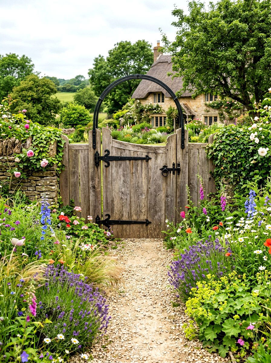Rustic Wood Gate - 30 garden gate ideas