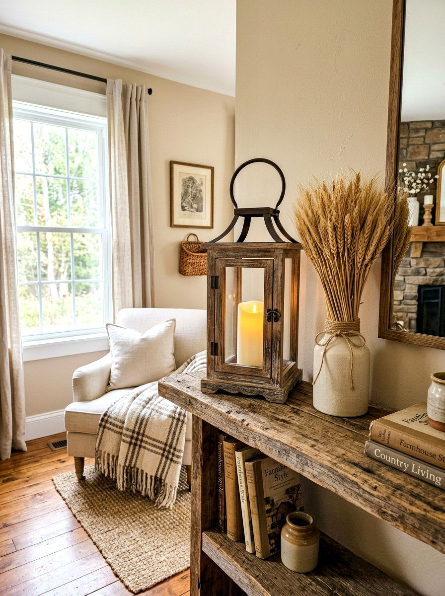Rustic Wood Lantern - 30 lantern decor ideas