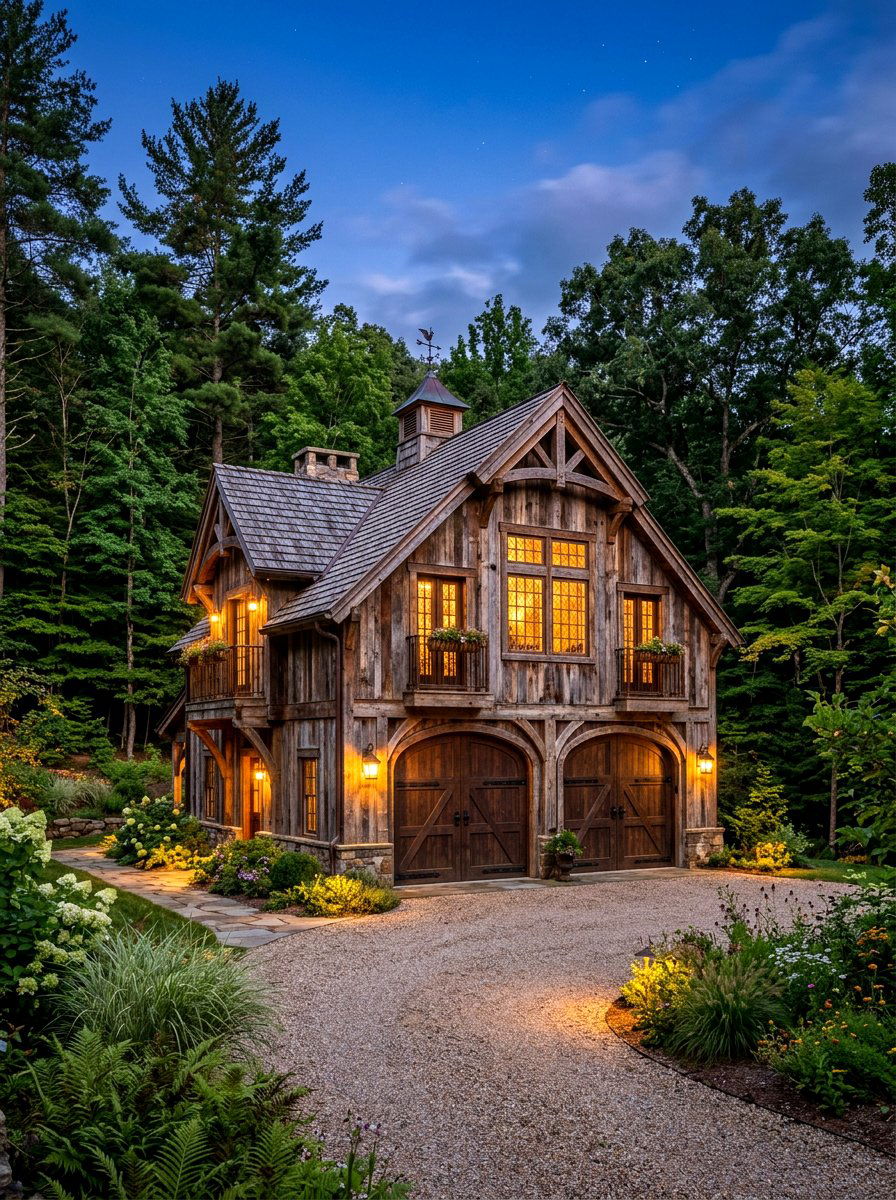 Rustic Wood Siding Carriage House - 30 carriage house exterior ideas aesthetic