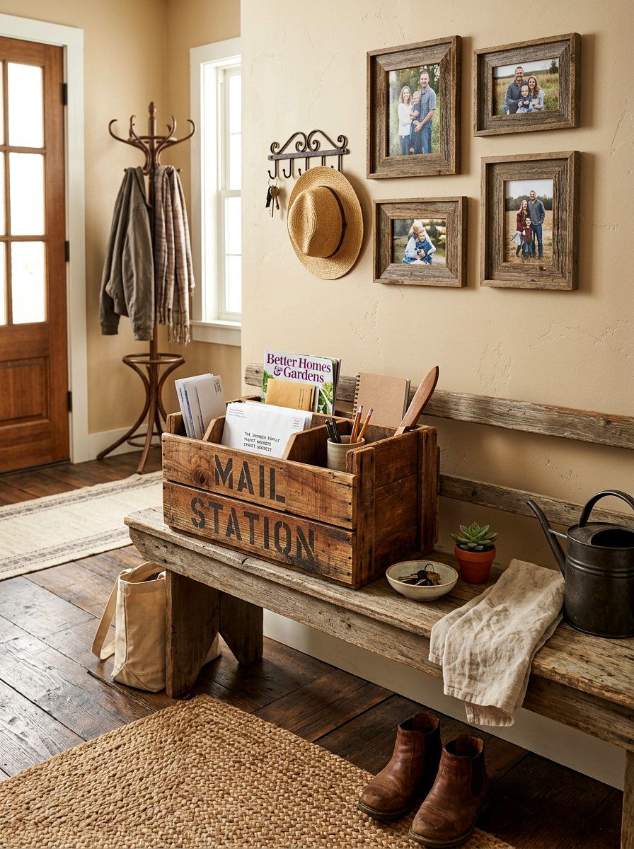 Rustic Wooden Crate - 30 mail drop zone ideas