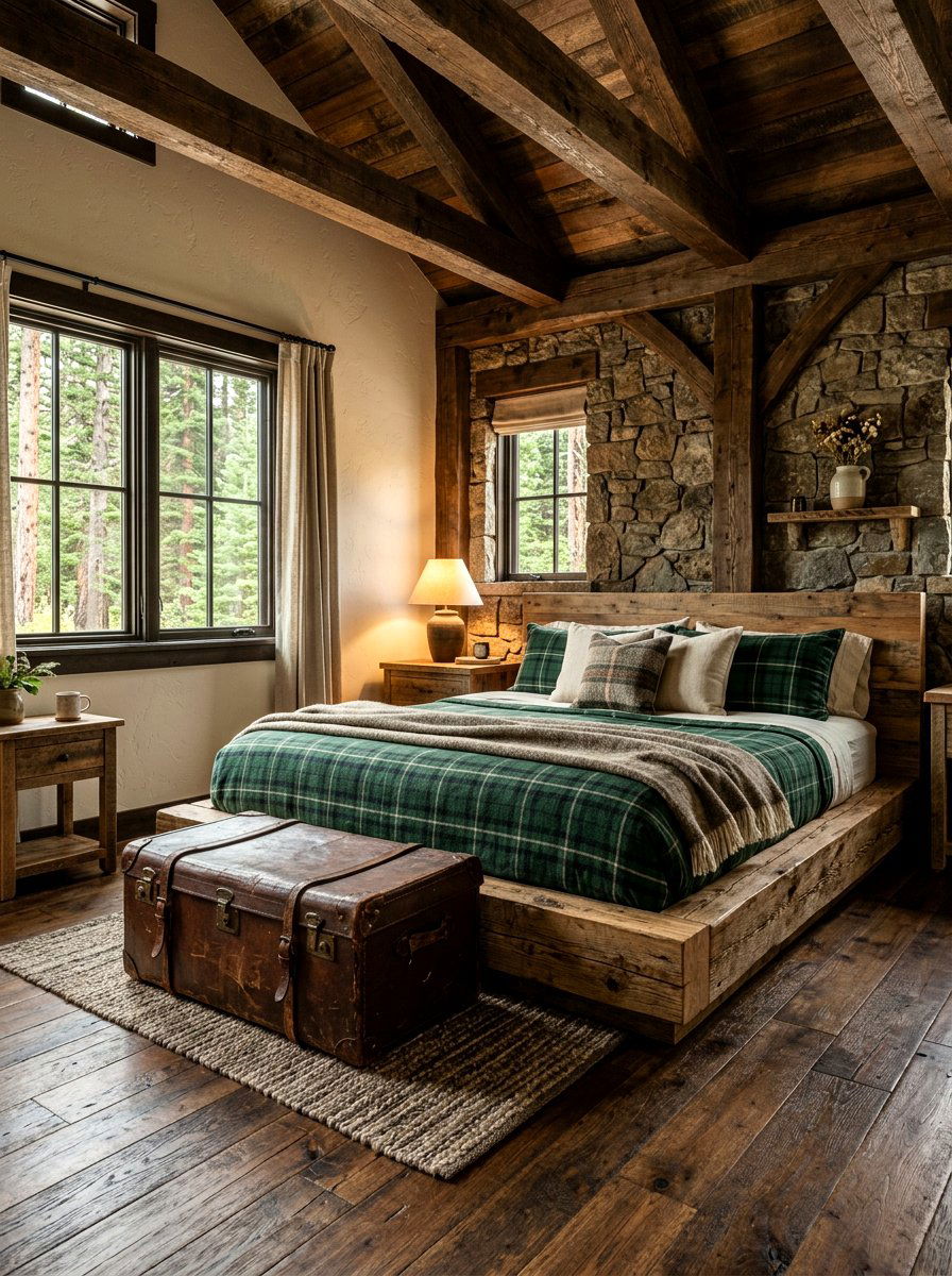 Rustic Wooden Floor Bed - 30 floor bed bedroom ideas