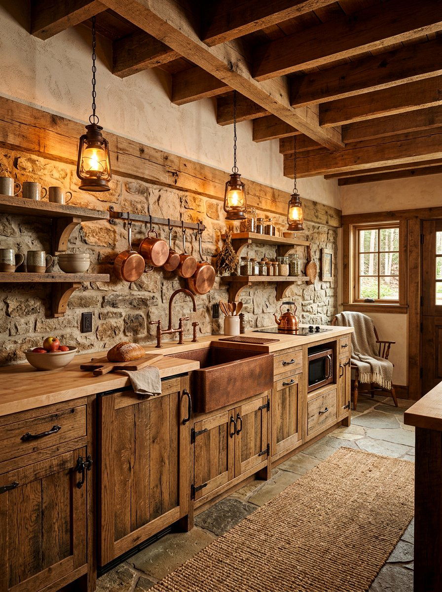 Rustic basement kitchenette - 30 basement kitchenette ideas