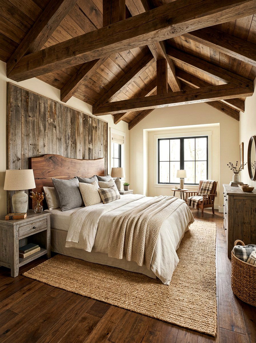 Rustic brown bedroom - 30 chocolate bedroom ideas