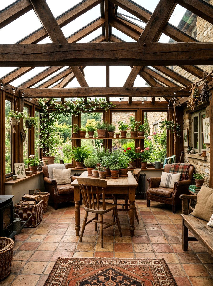 Rustic conservatory - 30 conservatory ideas