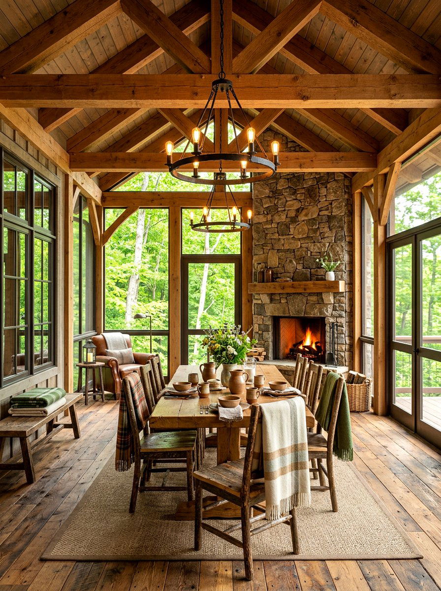 Rustic enclosed porch - 30 enclosed porch ideas