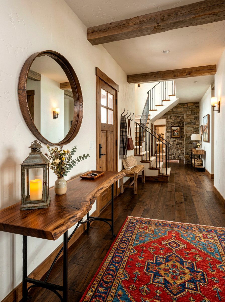 Rustic entryway furniture - 30 welcoming foyer ideas