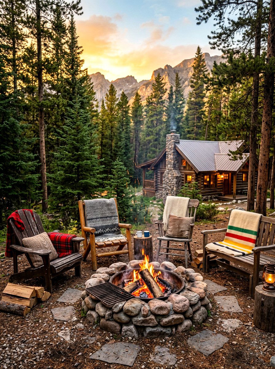 Rustic fire pit - 30 round fire pit ideas