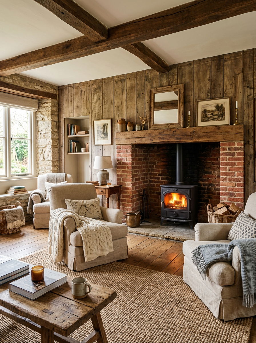 Rustic heritage lounge - 30 heritage lounge room ideas