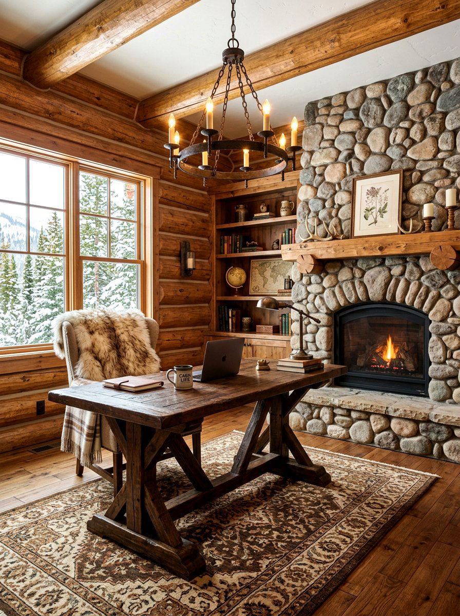 Rustic home office - 30 cozy home office ideas