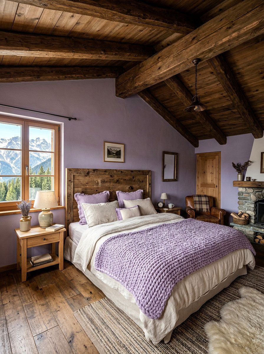 Rustic lavender bedroom - 30 lavender bedroom ideas