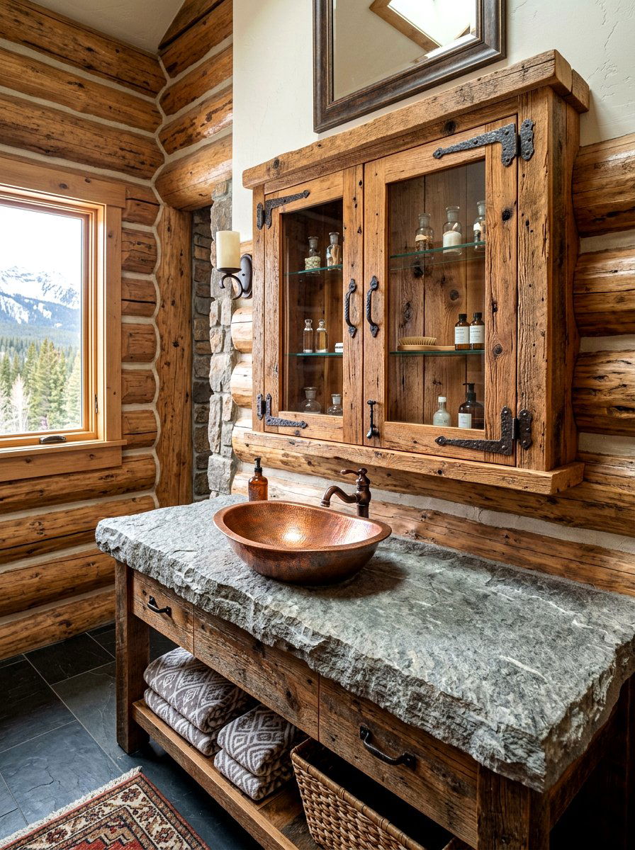 Rustic medicine cabinet - 30 medicine cabinet ideas