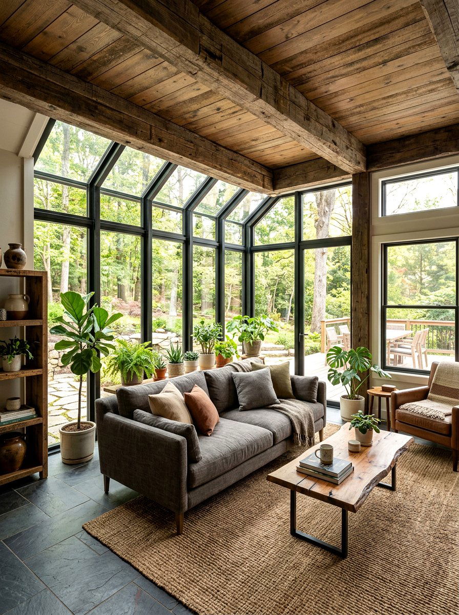 30 Modern Sunroom Ideas for Bright Relaxing Indoor-Outdoor Living