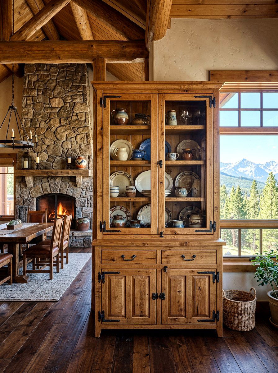 Rustic oak china cabinet - 30 collected china cabinet ideas