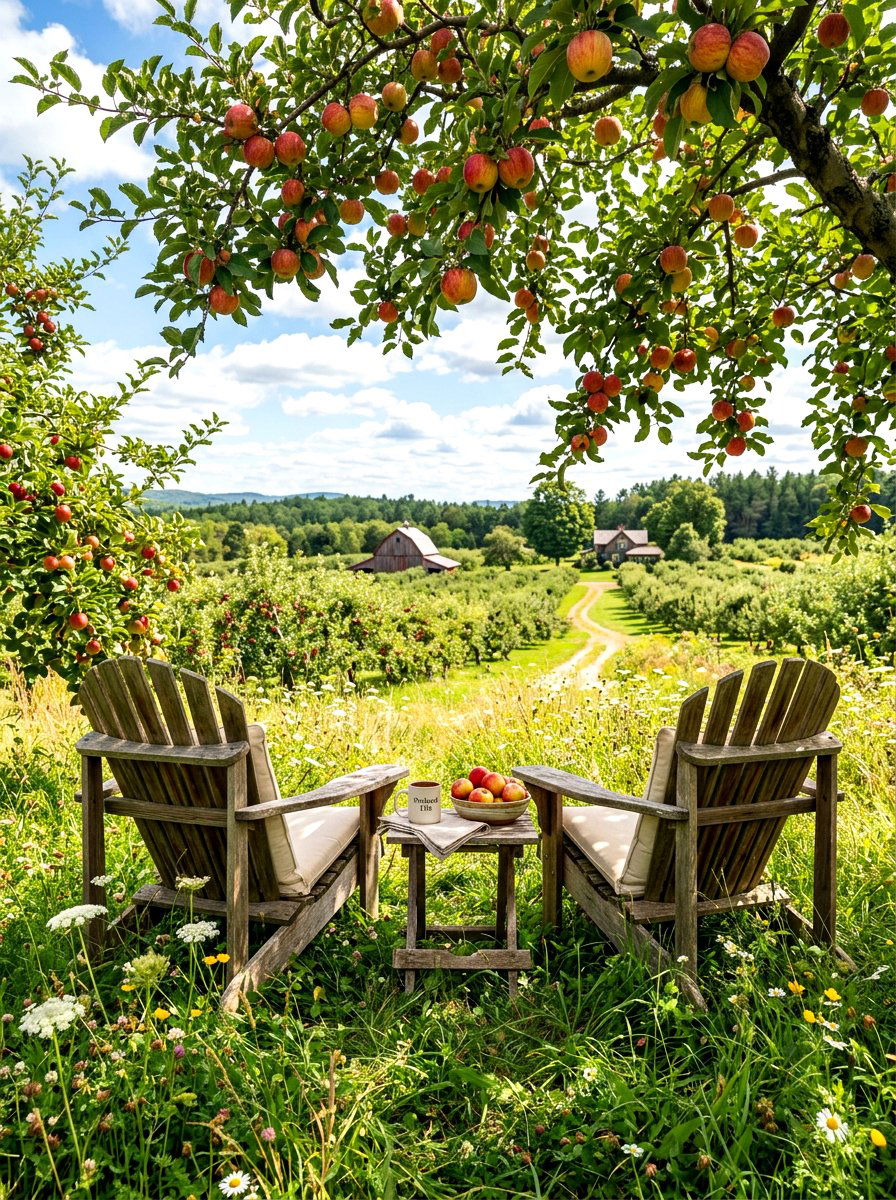 Rustic orchard seating - 30 outdoor reading garden ideas
