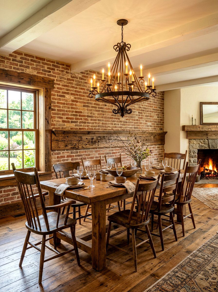Rustic reclaimed wood molding - 30 dining room wall molding ideas