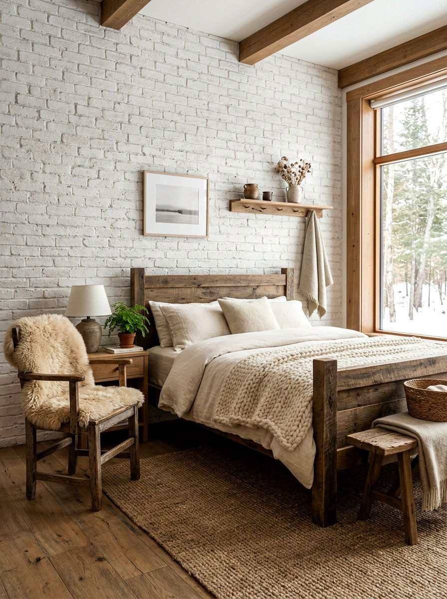 Rustic scandinavian bedroom - 30 Scandinavian bedroom ideas