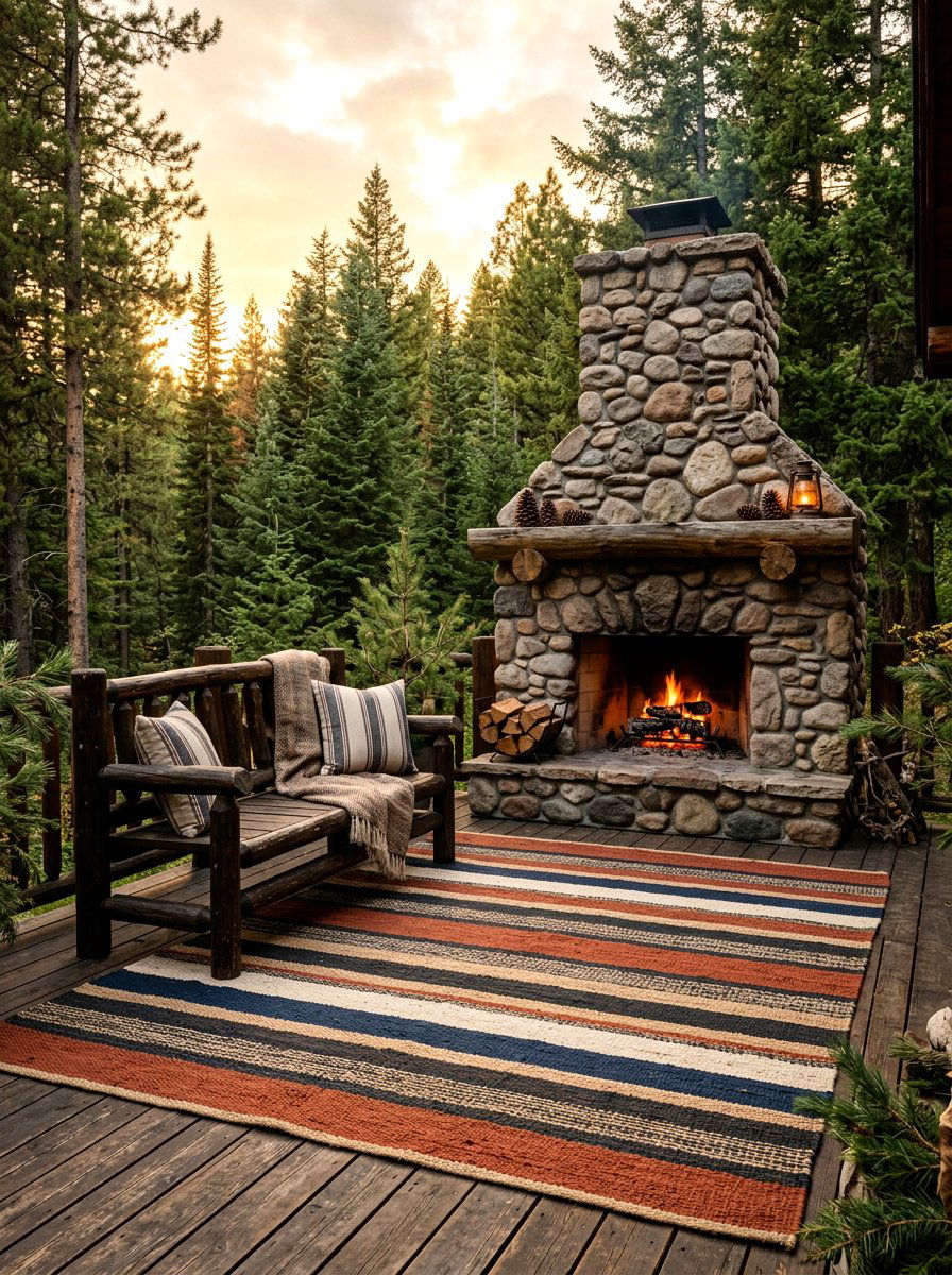 30 Striped Outdoor Rug Ideas to Upgrade Your Patio in Minutes