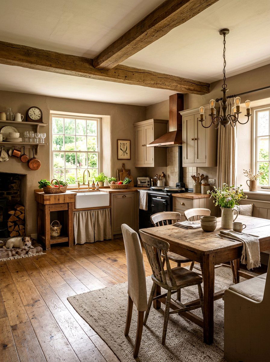 Rustic taupe farmhouse - 30 taupe room ideas
