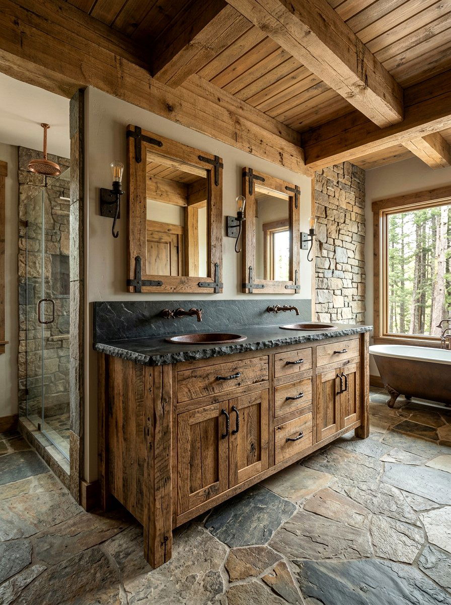 30 Farmhouse Bathroom Vanity Ideas for Storage With Style