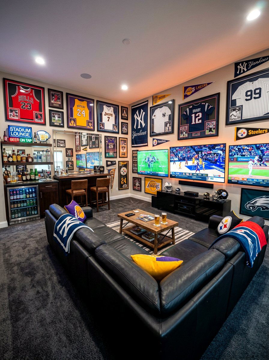 SPORTS CAVE LOUNGE - 30 bonus room lounge ideas