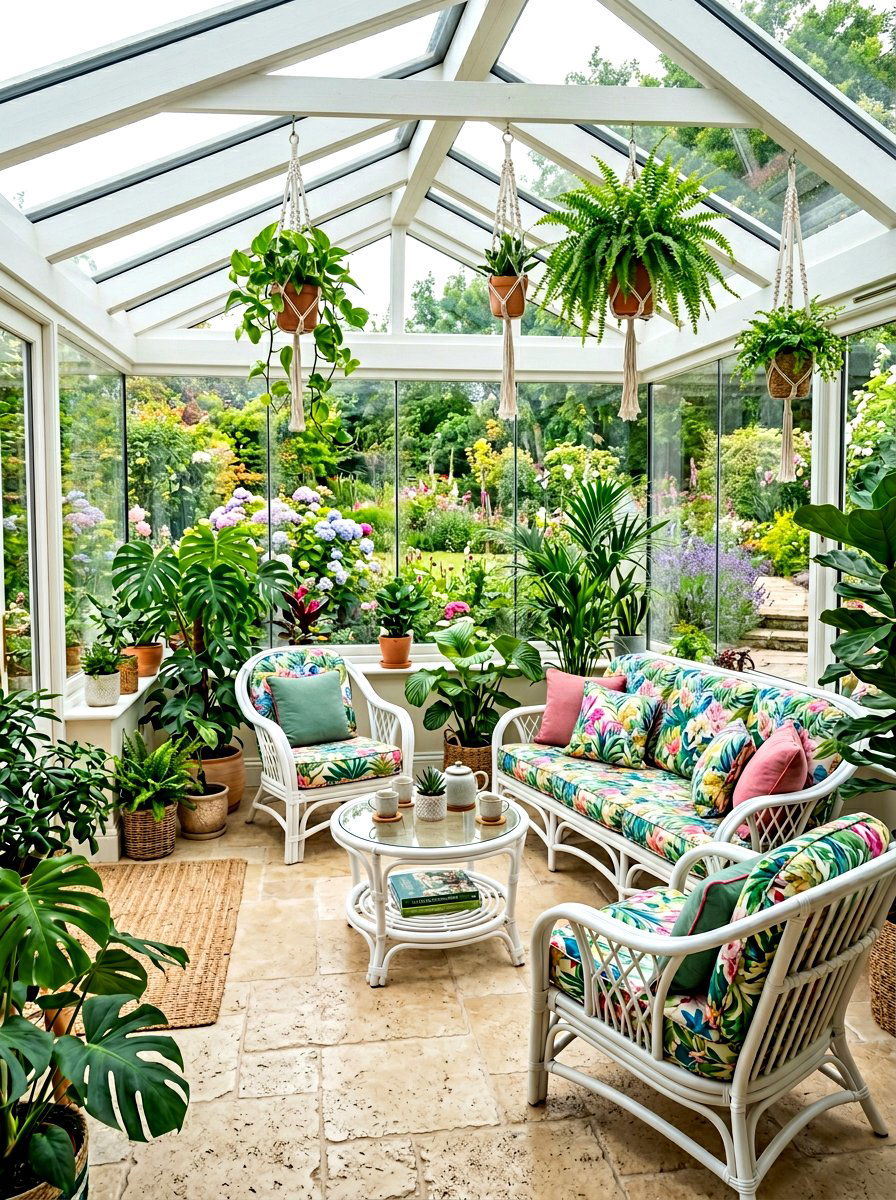 SUNROOM LOUNGE SPACE - 30 bonus room lounge ideas