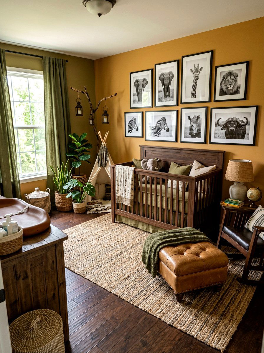 Safari Adventure Nursery - 30 boutique nursery decor ideas