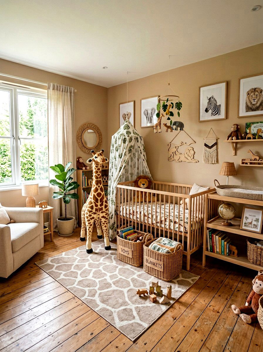 Safari Girl Nursery - 30 girl nursery ideas