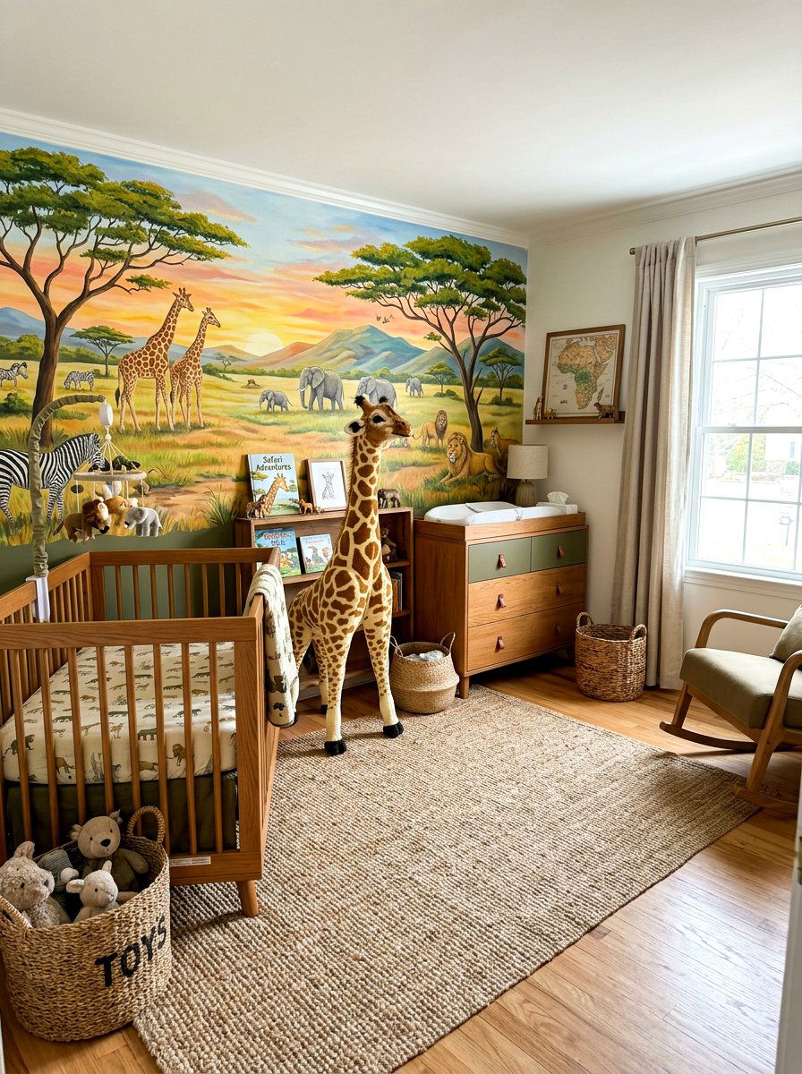 Safari Nursery - 30 nursery ideas