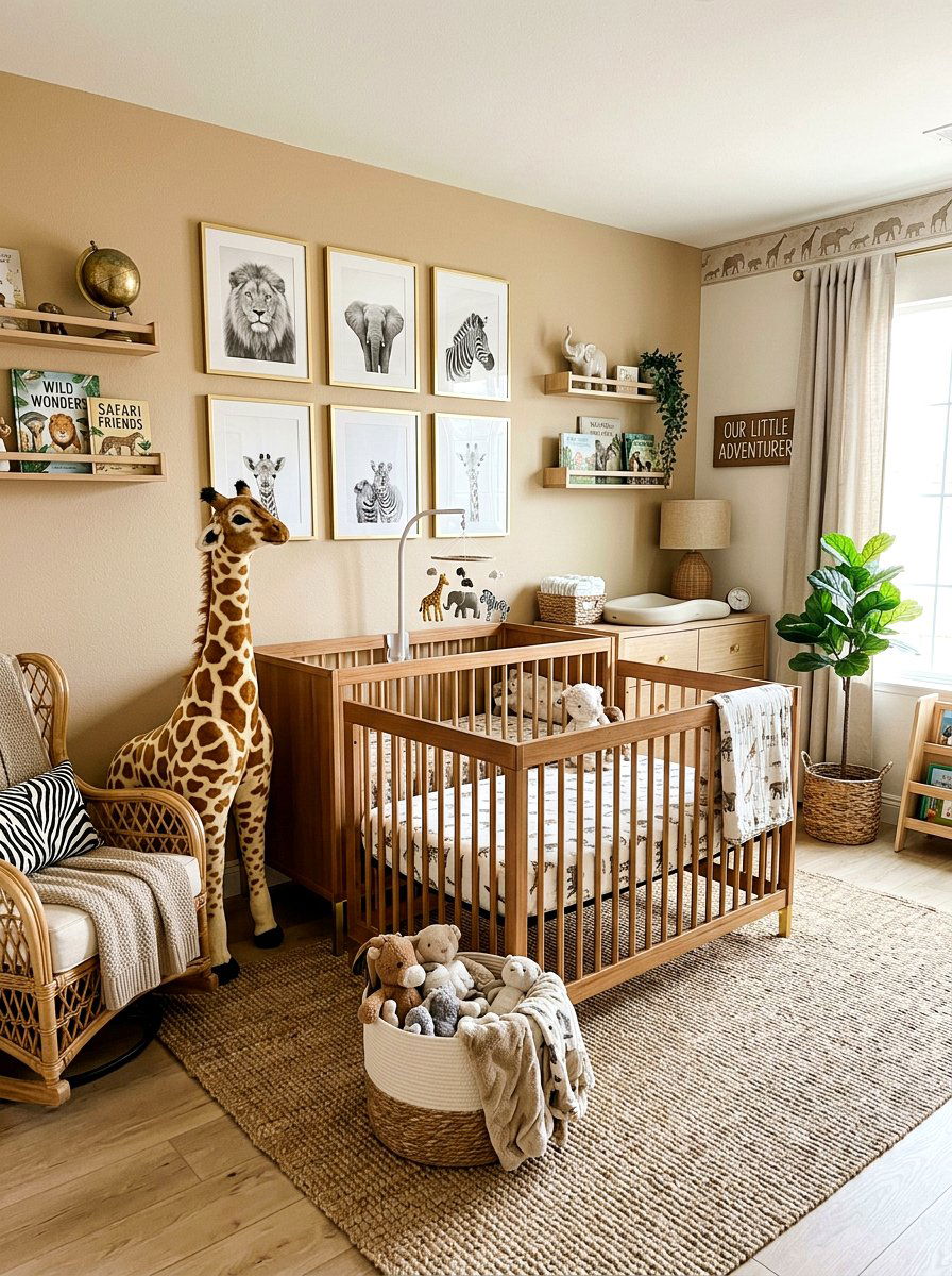 Safari Nursery - 30 viral nursery ideas