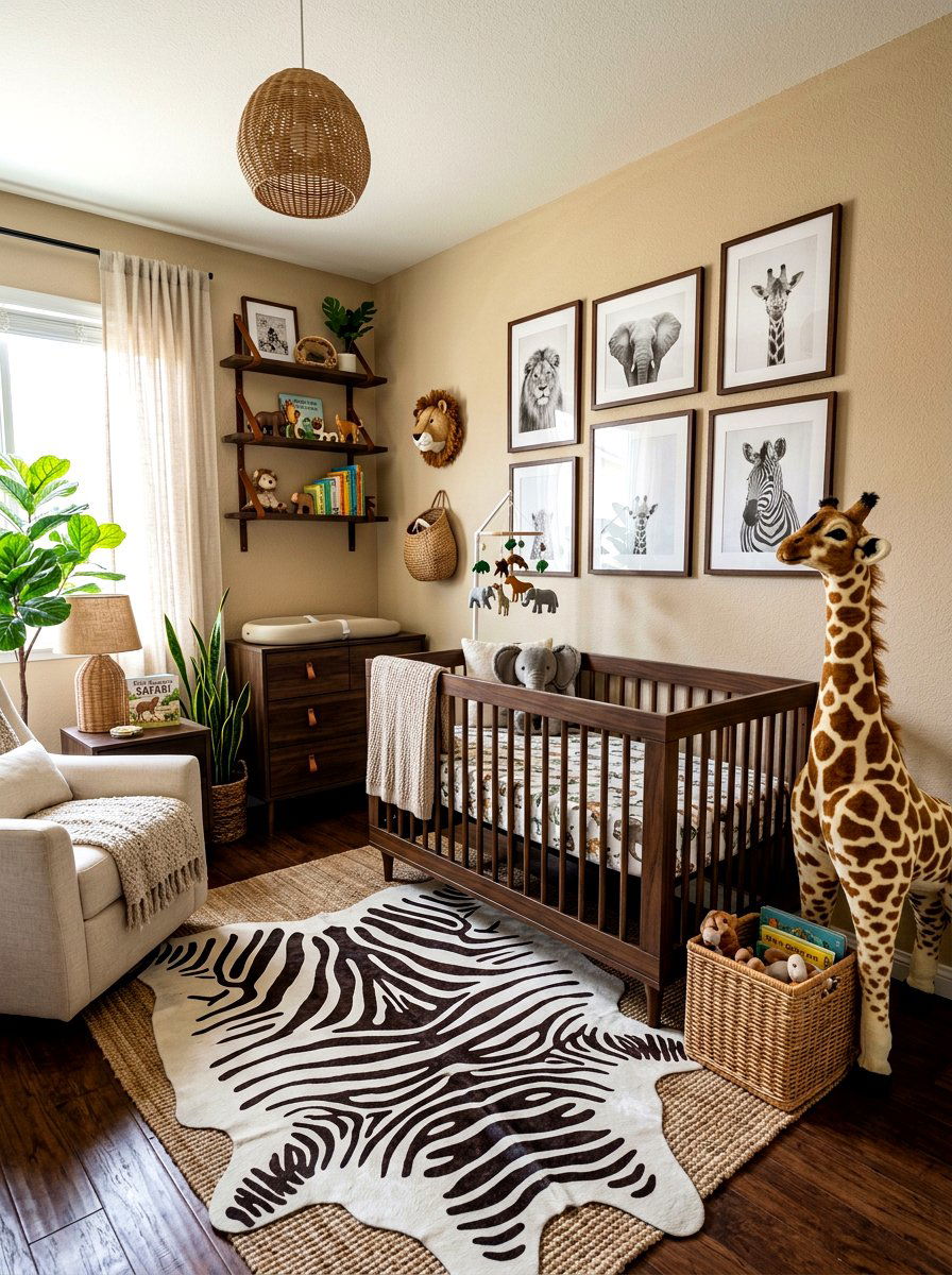Safari Theme Nursery - 30 luxe baby room ideas