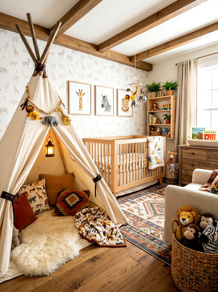 30 Safari Nursery Ideas for a Wild, Cozy Baby Room Wonder