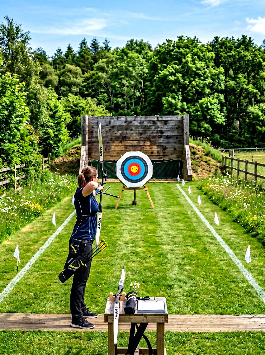 Safe Backyard Archery Range - 30 backyard game area ideas