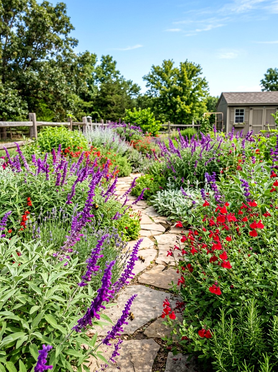 Sage Garden - 30 drought tolerant landscaping ideas