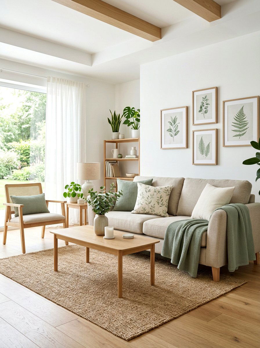 Sage Green Accents - 30 California casual living room ideas