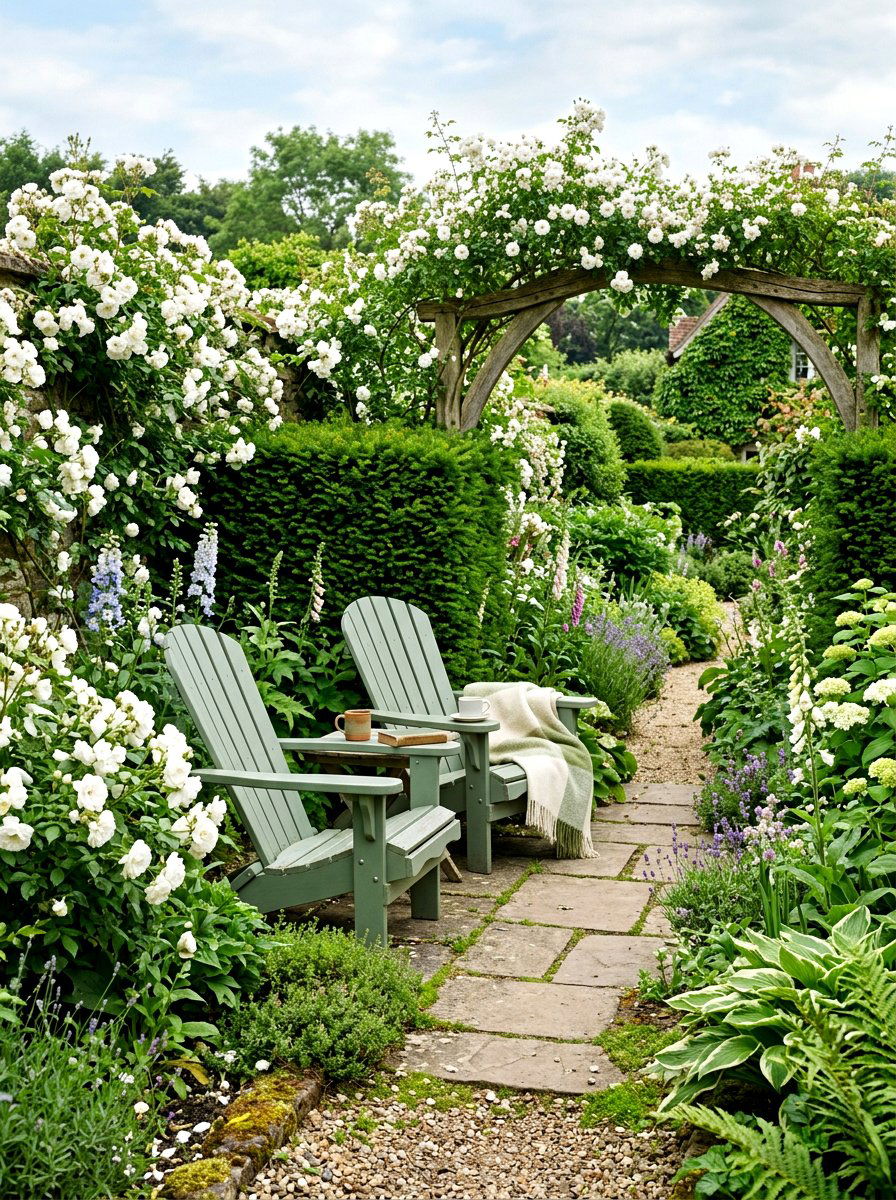 Sage Green Adirondack - 30 Adirondack chair ideas