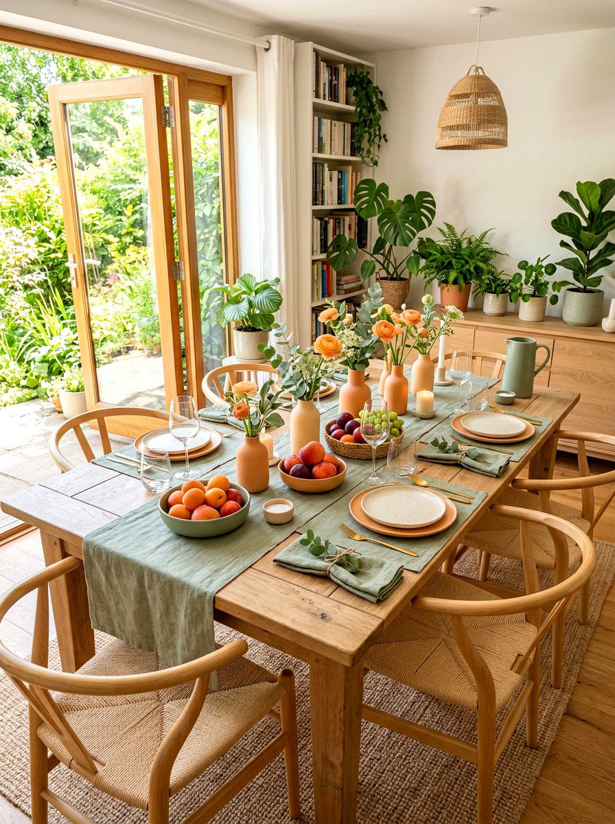 Sage Green And Apricot Palette - 30 apricot table decor ideas