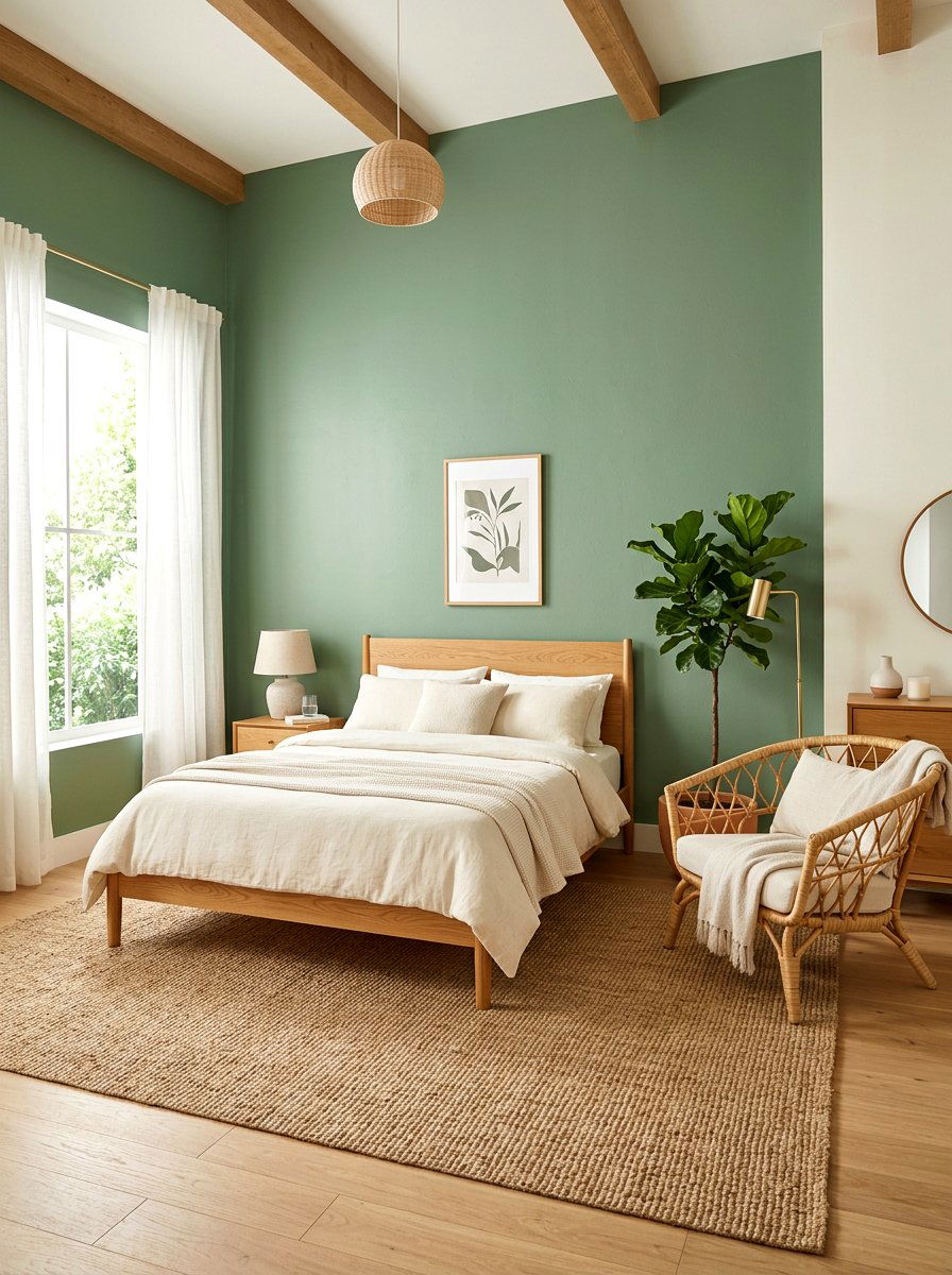 Sage Green And Cream Bedroom - 30 bedroom color scheme ideas