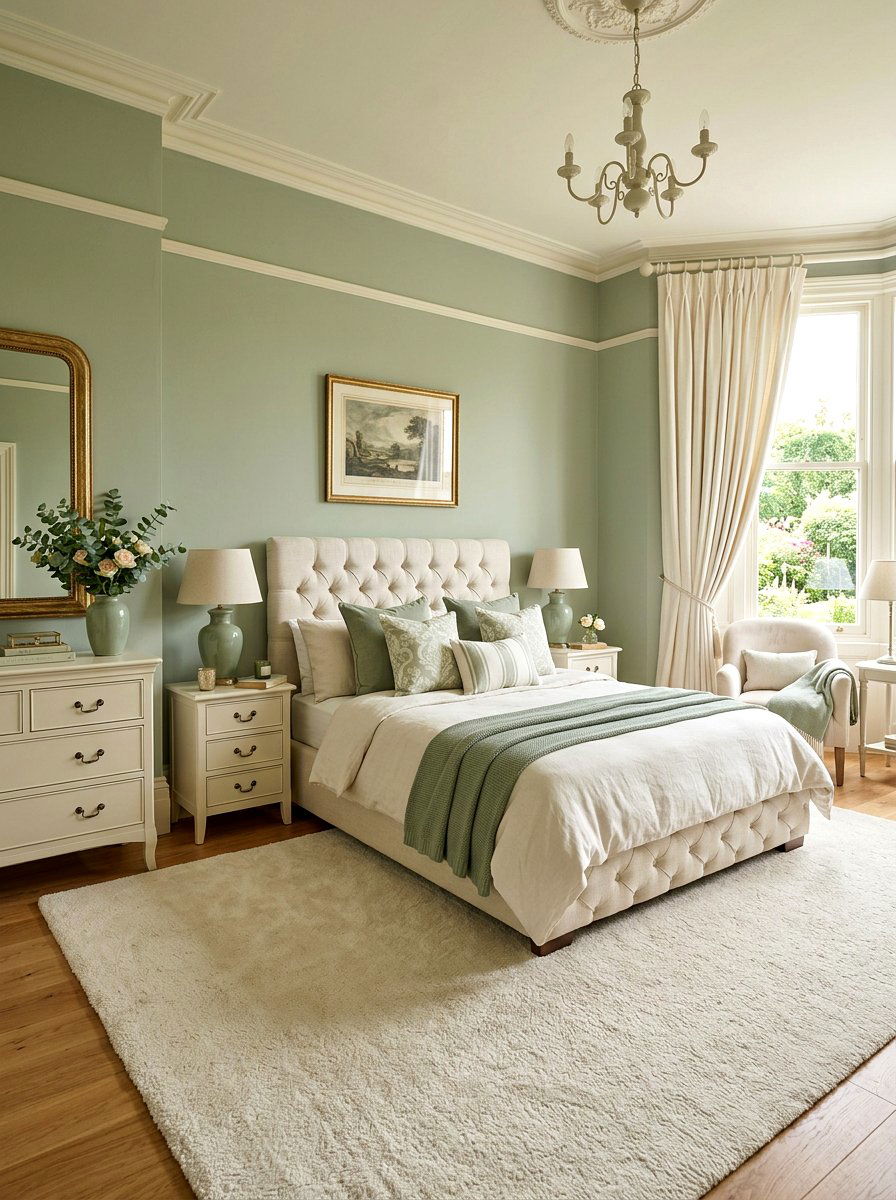 Sage Green And Cream Decor - 30 sage green bedroom ideas