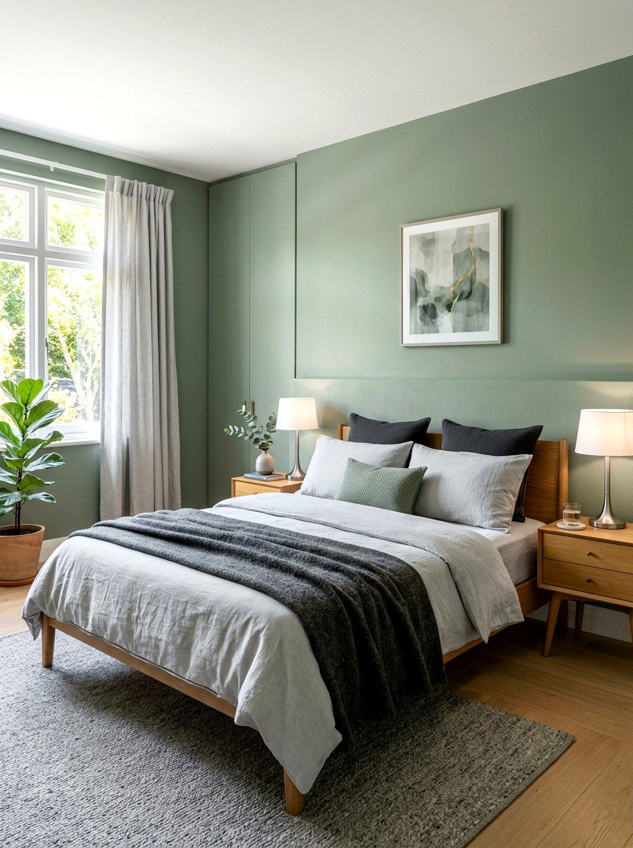 Sage Green And Grey Bedding - 30 sage green bedroom ideas