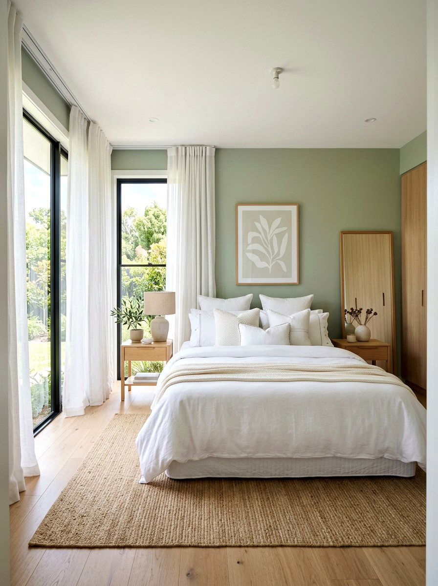Sage Green And White Bedding - 30 sage green bedroom ideas