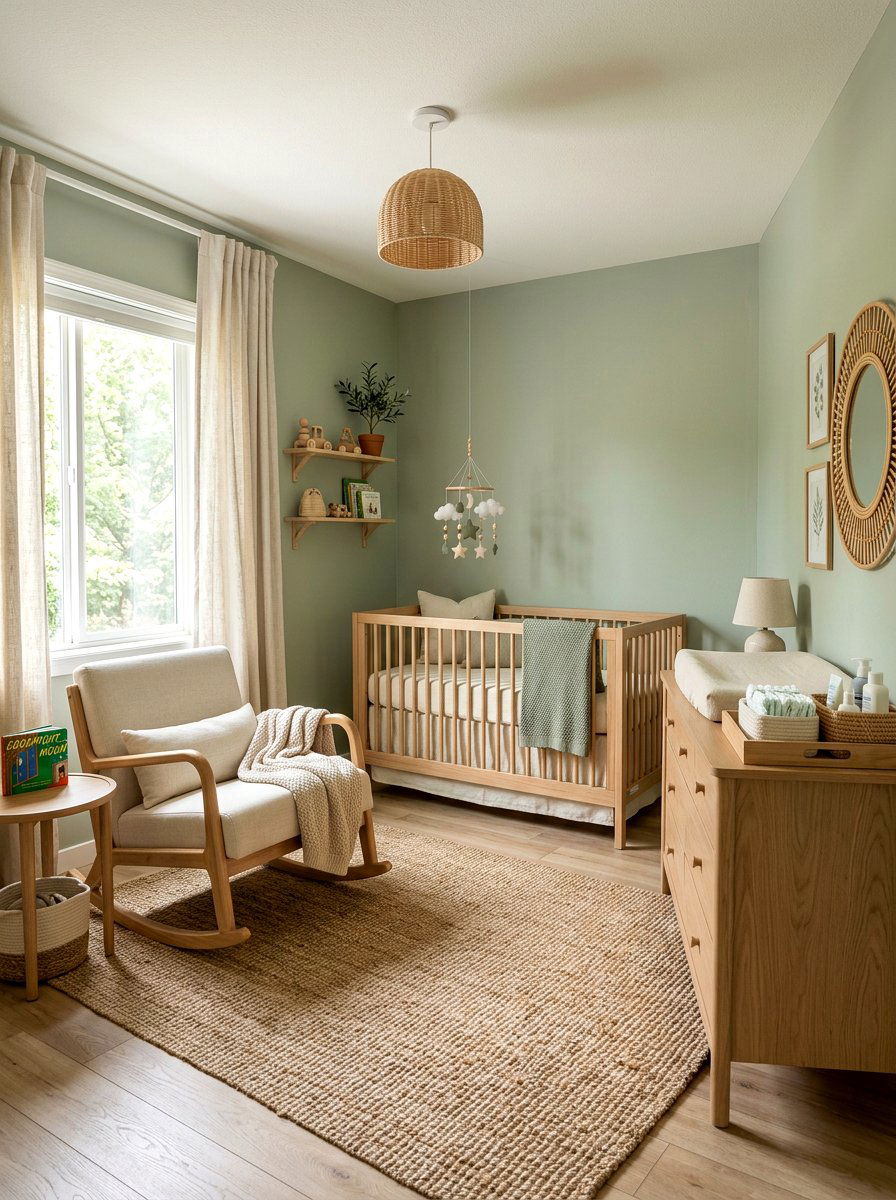 Sage Green Baby Room - 30 baby room ideas