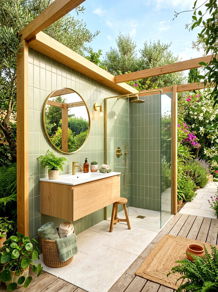 Sage Green Bathroom - 30 Pinterest bathroom ideas